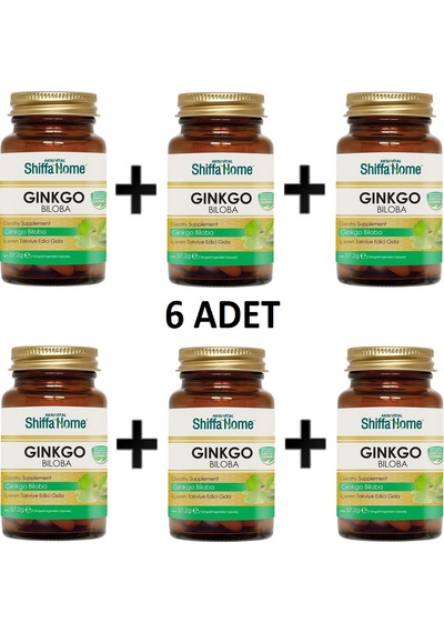 Aksu Vital Shiffa Home Ginkgo Biloba Kapsül 620 MG 60 Kapsül 6 Adet