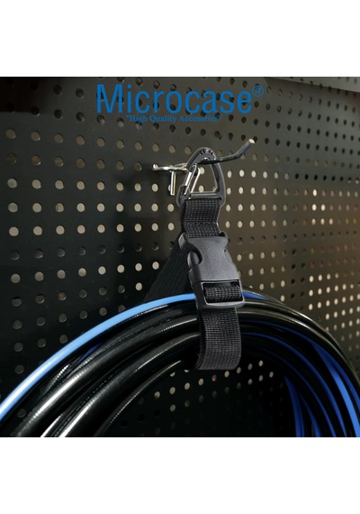 Microcase Ayarlanabilir Çok Amaçlı Kablo Hortum Vb Askılık Al5604 Siyah