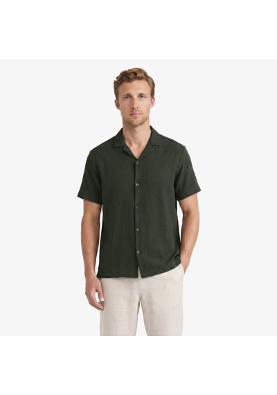 Nautica Erkek Yeşil Regular Fit Kısa Kollu Gömlekdüzw65460t