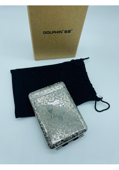 İşlemeli Metal Tabaka Silver Retro Tasarım Lüks Kalite 18'lı Kılıf
