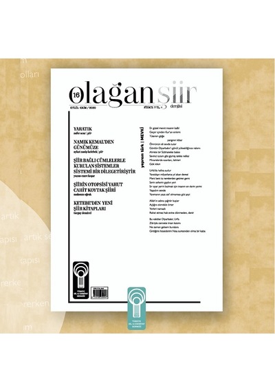 Olağan Şiir 16.Sayı Eylül-Ekim 2020