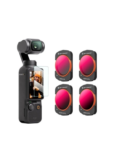 K&f Concept Osmo Pocket 3/4 Uyumlu Nd&pl Filtre Seti Nd8&pl + Nd16&pl + Nd32&pl + Nd64&pl Hibrit Nd&pl Filtre 2'si 1 Arada
