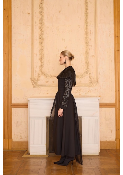 Senna Rebeca Dress Siyah Siyah