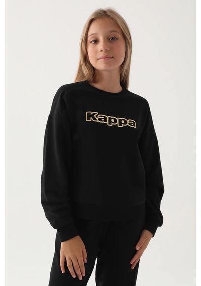 Kappa Kız Çocuk Sweatshırt - Siyah