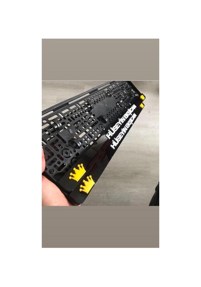 Lazer Kesim Kişiye Özel 2 Adet Lüks Pianoblack Oto Plakalık - 603053168