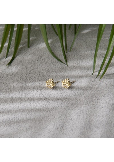 Goldkupe 14 Ayar Altın Taşlı Taç Küpe 1,12 Gr-4144