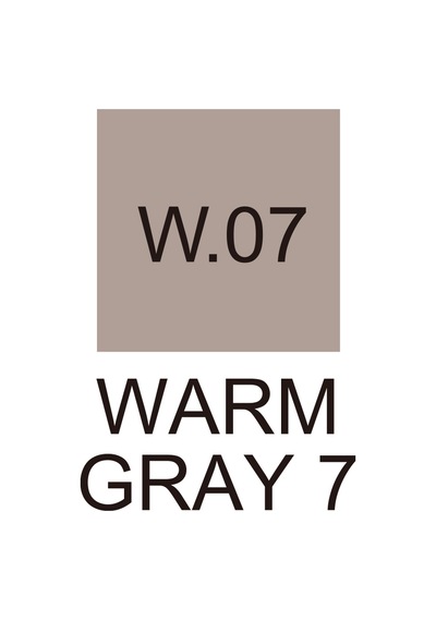 Zig Kurecolor Kc-3000 Twin Marker - Warm Gray 7 - W07