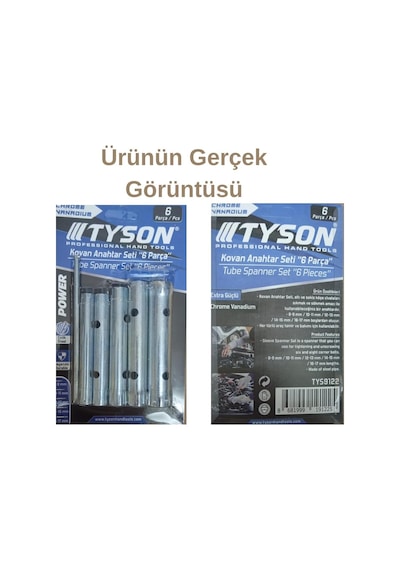 Mastertools 6 Parça Boru Tipi Lokma Anahtar Takımı - 8mm-17mm Metrik Çift Taraflı Somun Sıkma S