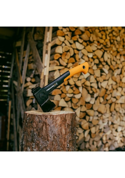 X-series X14 Universal Axe, Xs, Uzunluk 35,5 Cm, Baş Ağırlığı 529 G, Sıyırma, Yakacak Odun Yapımı Ve Marangoz İşi İçin İdeal, Çift Sertleştirilmiş Çelik/fibercomp, Siyah/turuncu, 1069102