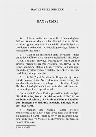 Hac Ve Umre Rehberi Karton Kapak / Hüsamettin Vanlıoğlu