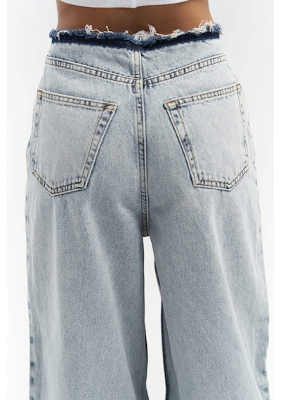 Mai Studios Co. Leony Bel Detay Mavi Jeans Mavi