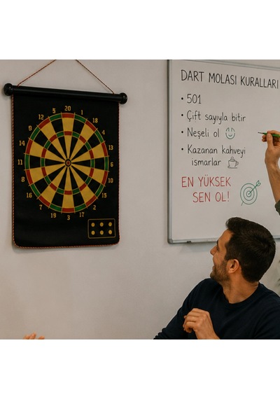 Katlanabilir Manyetik Dart Tahtası 6 Manyetik Ok, Çocuk Ve Yetişkin Kullanımına Uygun