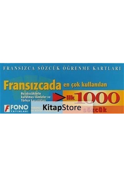 Fransızcada En Çok Kullanılan İlk 1000 Sözcük Kartları - Kutulu- Fono Yayınları