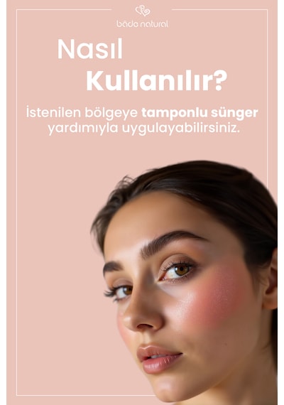 Bade Natural Sparkle Powder Shinny Pink Toz Işıltılı Allık Doğal