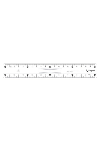 Maped 146108 20 CM Trıple Desimetre Kristal Cetvel
