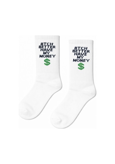 Carnaval Socks Bitch Better Have My Money Yazılı Desenli Renkli Spor Çorap Çok Renkli