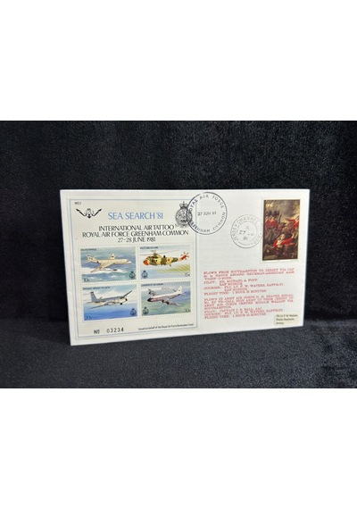 1981 İngiltere Kraliyet Hava Kuvvetleri Deniz Kurtarma Royal Air Force Raf Airmail