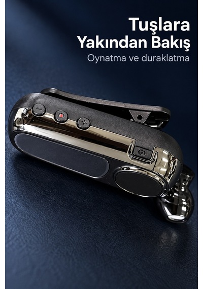 Yaka Klipsli Makaralı Bluetooth Tek Kulaklık S530makaralıkulaklık