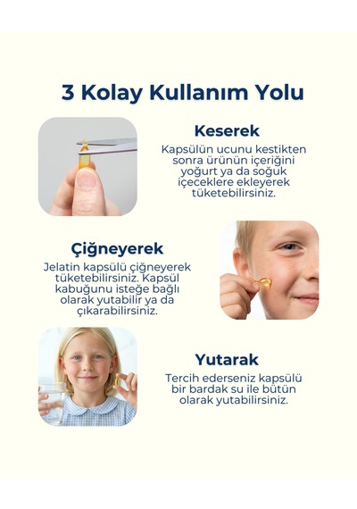 Nua Dha 500 Omega-3 İçeren Takviye Edici Gıda 30 Kapsül