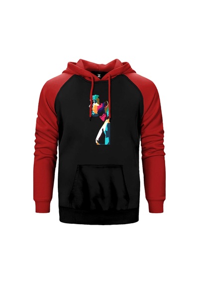 Muhammed Ali Portre Sarı Renk Reglan Kol Sweatshirt / Hoodie