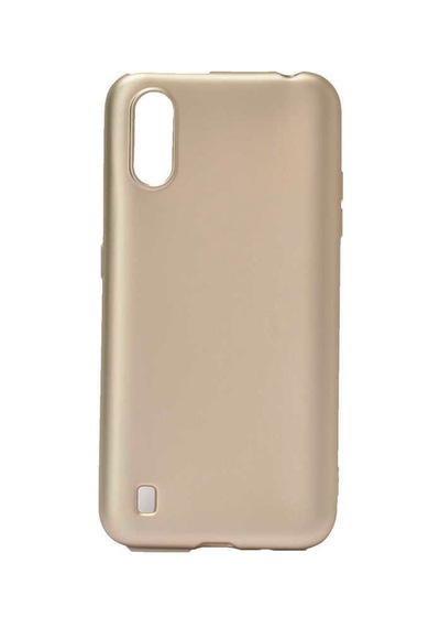 Galaxy A01 Kılıf Zore Premier Silikon Kapak Gold