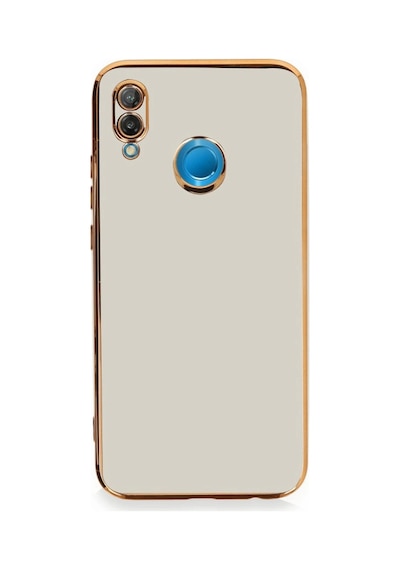 Huawei P20 Lite Kılıf Volet Silikon - Beyaz -