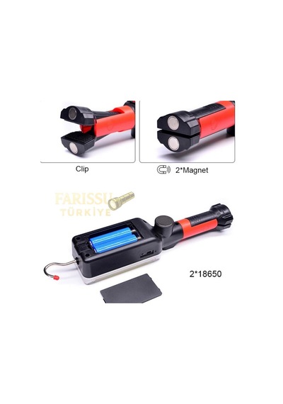 Gold Silver Gs-2040 1200 Lümenmıknatıslı Cob Led Tamirci Feneri