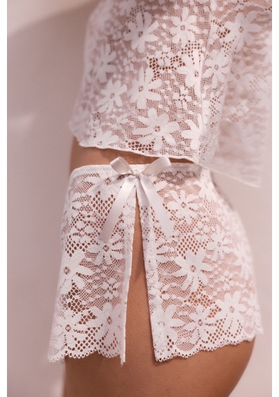 Penti Kırık Beyaz Lace Dantel Şort