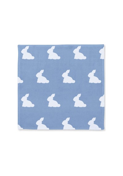 %100 Pamuk Mono Lapin Royal Blue & Endless Blue Müslin 10'lu Bebek Ağız Bezi Agzbez-10l-rybcog Çok Renkli