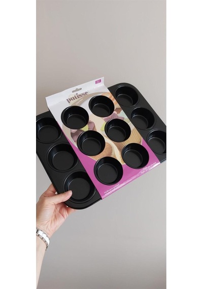 Teflon Muffin Tepsi Kalıbı 12'li Goldcakes