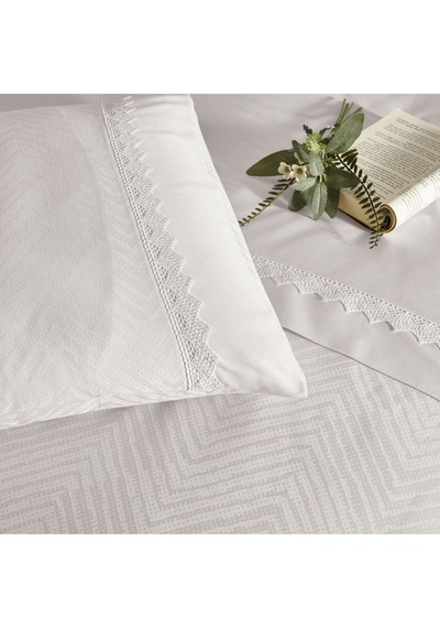 Taç Lovely Dreams Jakar Çift Kişilik Nevresim Takımı Sambre Ekru