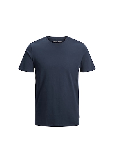 Jack & Jones Jack&jones 12156101 0 Yaka Erkek Basic Tshirt - Lacivert Lacıvert