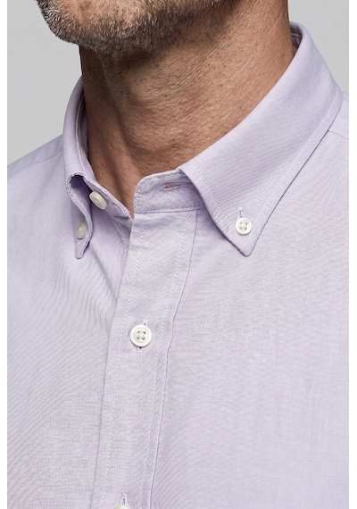 Bisse Gri Regular Fit Cepsiz Uzun Paşa Yaka Gömlek Gmoks261001 D55