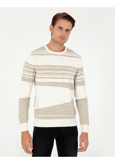 Pierre Cardin Erkek Kum Melanj Kazak /triko 50296418-vr123 Kum Melanj