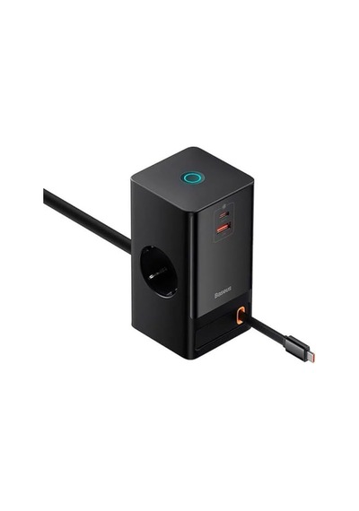 Os- Powercombo Dijital Priz 2ac+1u+1c+geri Çekilebilir-c 65w 1.5m Güç Kablosu İle Ab Siyah