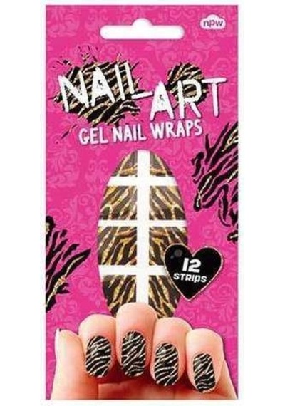 Gel Nail Wraps Zebra Tırnak Kaplaması