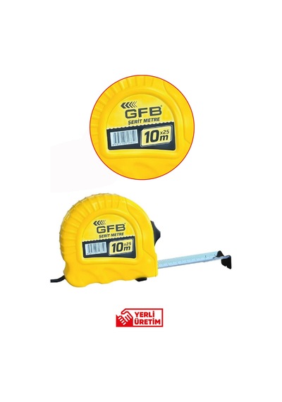 5103 Şerit Metre 10 X 25 Mm - 12 Adet 10 M