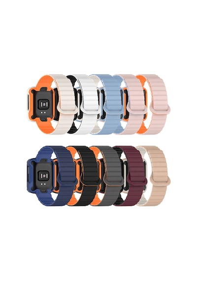 Tuva Teknoloji Xiaomi Redmi Watch 1 Silikon Kordon Krd-105 Strap Kayış-pudra