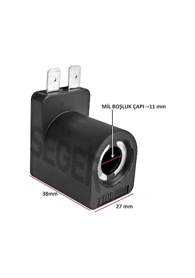SEGER 12V. HAVALI KORNA BOBİNİ  71HB12 EAN: 8698520200752