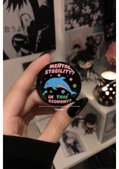 Mashspot Sarkastik Pop Art Retro Rozet Seti 6 Lı 58 Mm Renkli Eğlenceli Buton Rozet Çok Renkli