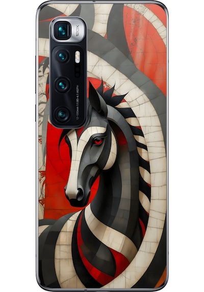 Xiaomi Mi 10 Pro Uyumlu Şeffaf Kılıf Tablo 5 Tasarımlı