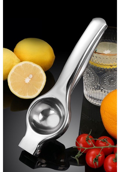 Komple 304 Paslanmaz Çelik Limon Narenciye Sıkacağı Mt126 Gümüş