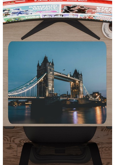 London Londra İngiltere 2 V4 48x40 Xl Gaming Kauçuk Kaymaz Taban Mouse Pad Fare Altlığı