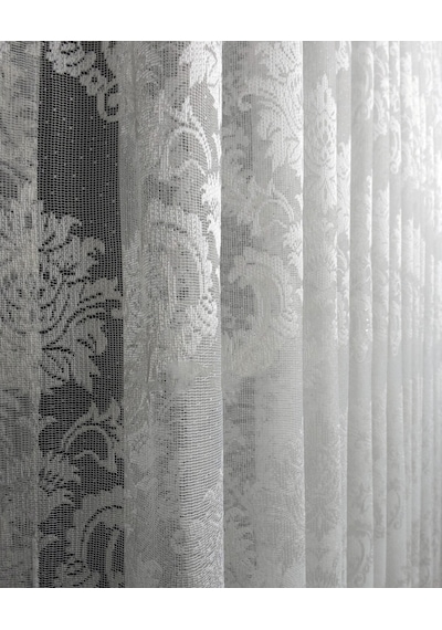 Evdepo Home Damask Kullanıma Hazır Tül Perde (546640431)