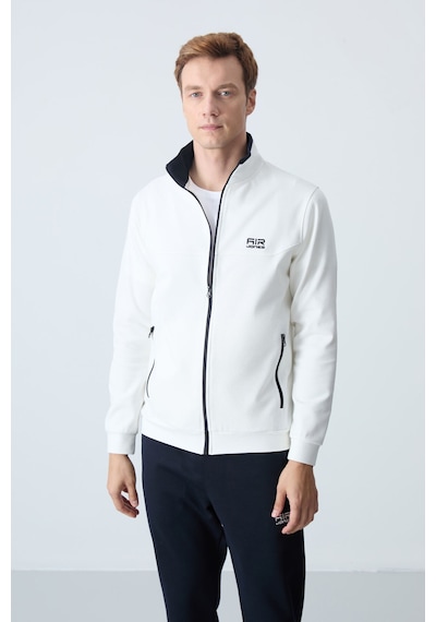 Tommy Life Hugo Ekru - Lacivert Jogger Erkek Eşofman Takım - 85198 Ekru