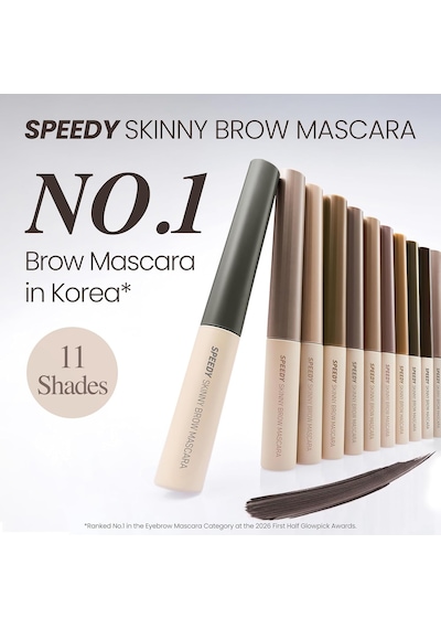 Renklendirici Ve Sabitleyici Kaş Maskarası Speedy Skinny Brow Mascara 01 Cool Gray Çok Renkli