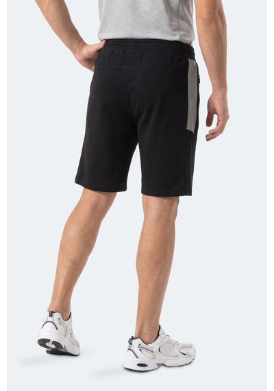 Slazenger Nıkon I Erkek Fermuar Cepli Siyah Şort