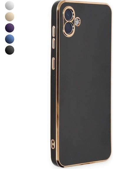 Samsung Galaxy Uyumlu A04 Kılıf Luxury Seri Kamera Korumalı Silikon Kapak