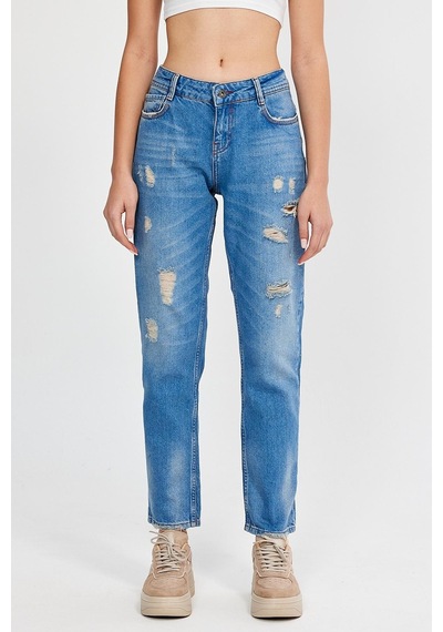 Alexandergardi Özel Koleksiyon Yırtık Detaylı Denim Pantolon Ag-1051g 001