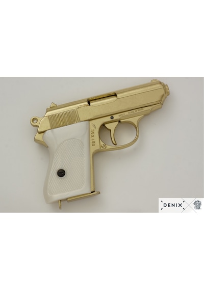 Denix Germany 1931 Wwll Pistol Gold 18cm Koleksiyon Obje